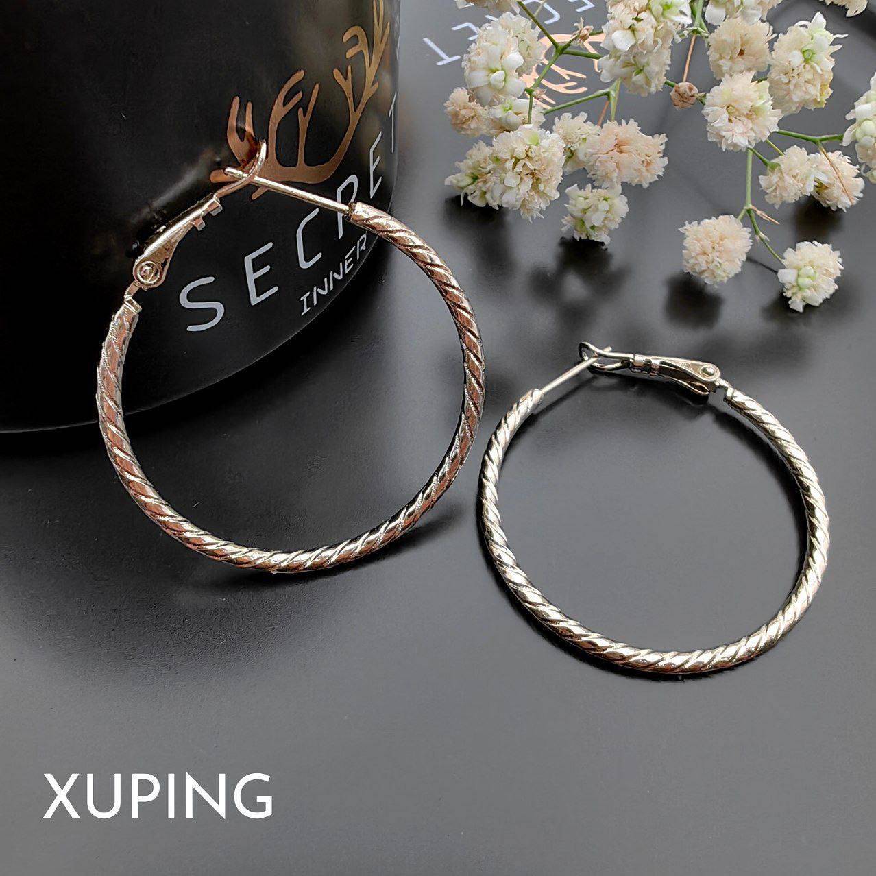 گوشواره تراش حلقه ای طرح طلا ژوپینگ
