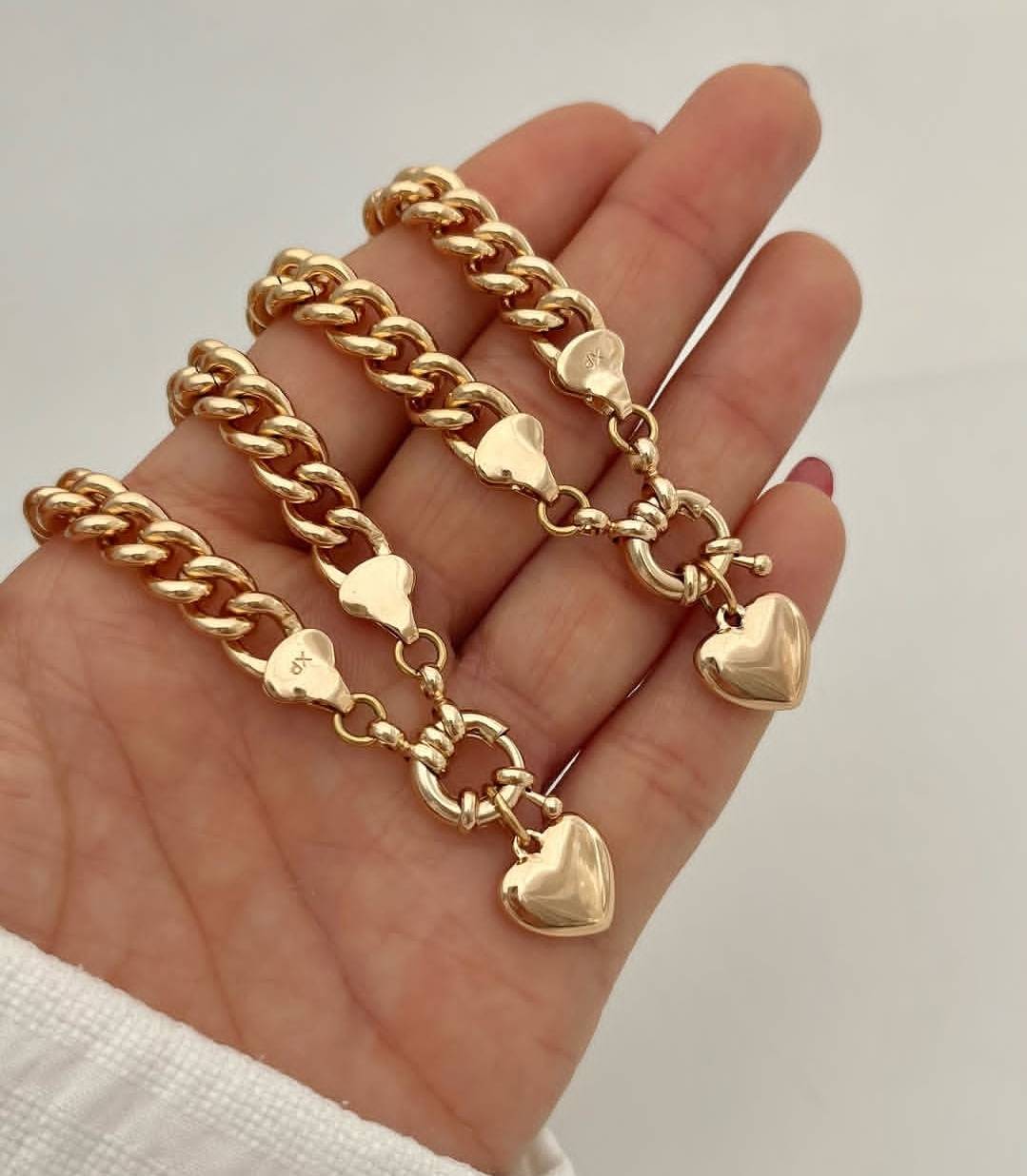 ست گردنبند و دستبند قلب آویز ژوپینگ