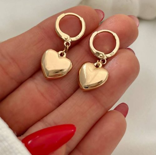 گوشواره قلب بزرگ ژوپینگ